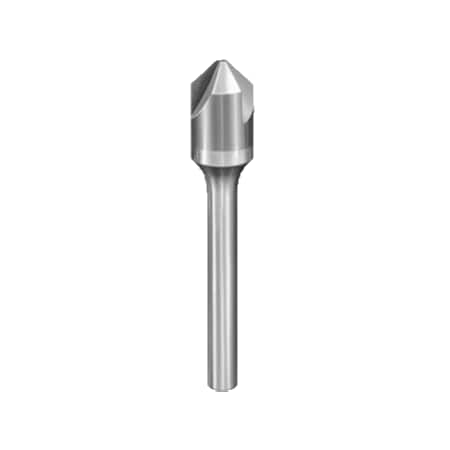 90° Three Flute Countersink Uncoated,1/4